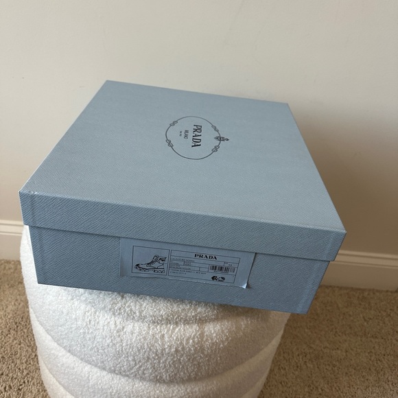 Prada Black Leather & Nylon Monolith Combat Boots w Detachable Mini Bags & Box - Picture 15 of 17